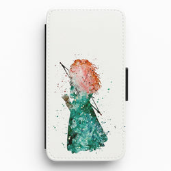 Watercolour Princess Merida Brave Fairytale Flip / Wallet Phone Case