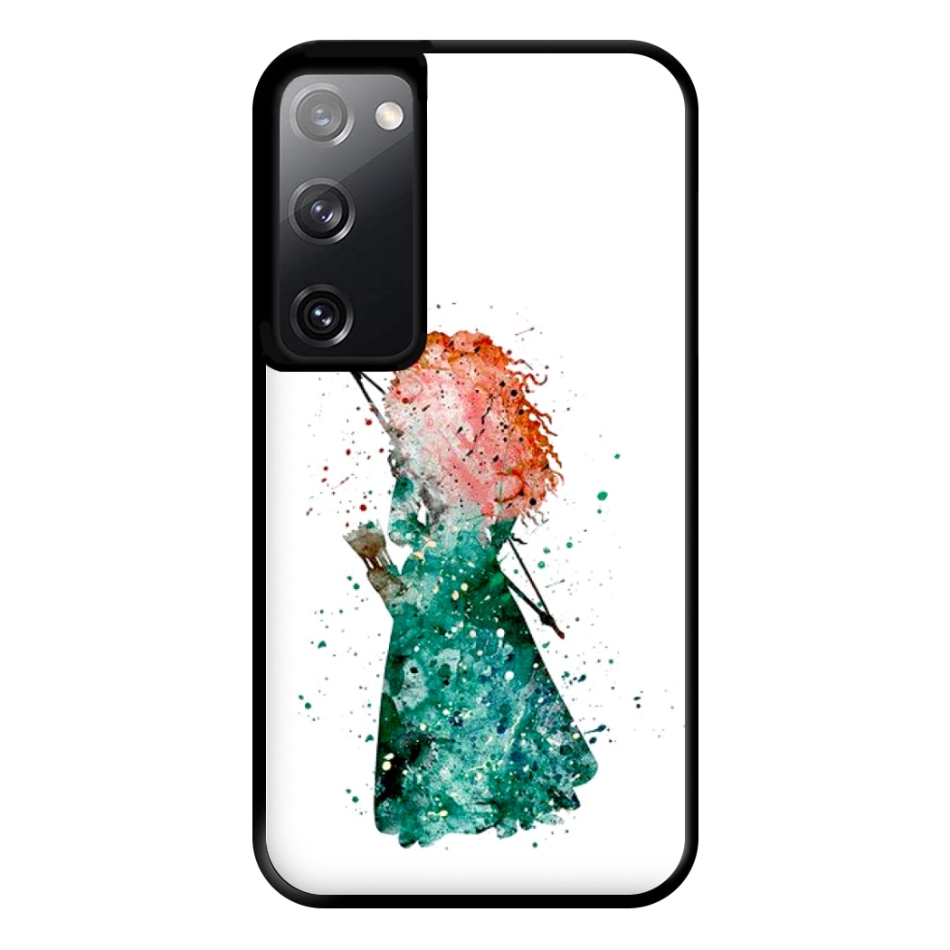 Watercolour Princess Merida Brave Fairytale Phone Case for Galaxy S20