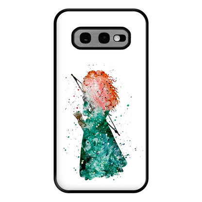 Watercolour Princess Merida Brave Fairytale Phone Case for Galaxy S10e