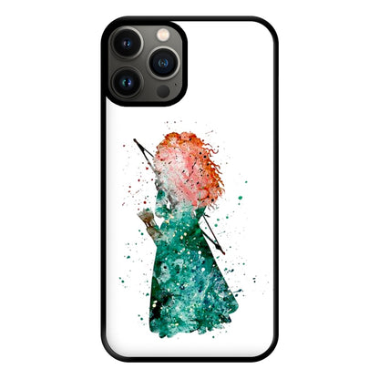 Watercolour Princess Merida Brave Fairytale Phone Case for iPhone 11 Pro Max