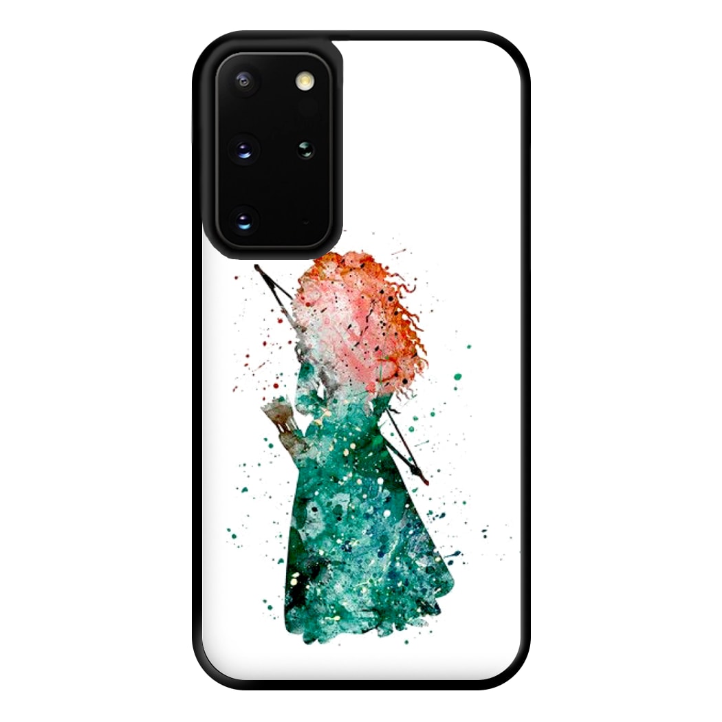 Watercolour Princess Merida Brave Fairytale Phone Case for Galaxy S20 Plus