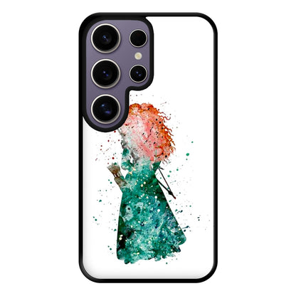 Watercolour Princess Merida Brave Fairytale Phone Case for Galaxy S25 Ultra