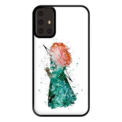 Watercolour Princess Merida Brave Fairytale Phone Case for Galaxy A71