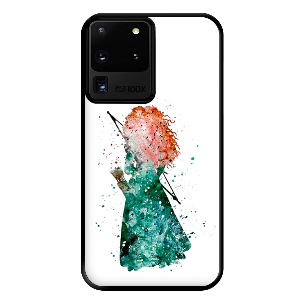 Watercolour Princess Merida Brave Fairytale Phone Case for Galaxy S20 Ultra