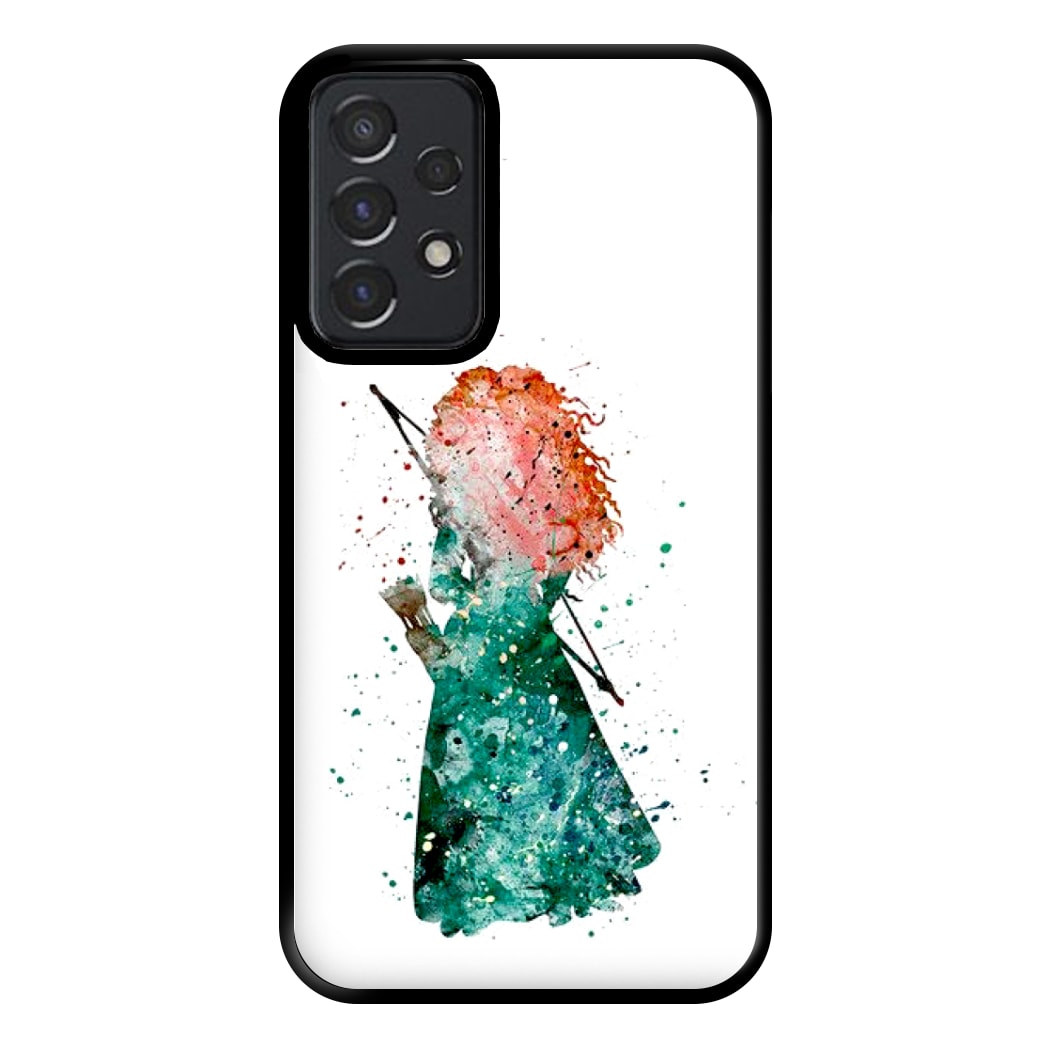 Watercolour Princess Merida Brave Fairytale Phone Case for Galaxy A52 / A52s