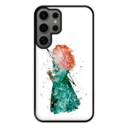 Watercolour Princess Merida Brave Fairytale Phone Case for Galaxy S24 Ultra