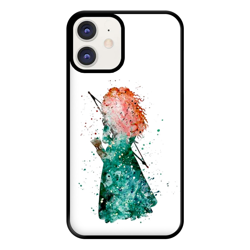 Watercolour Princess Merida Brave Fairytale Phone Case for iPhone 11