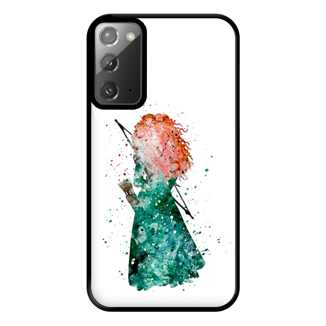 Watercolour Princess Merida Brave Fairytale Phone Case for Galaxy Note 20 Ultra