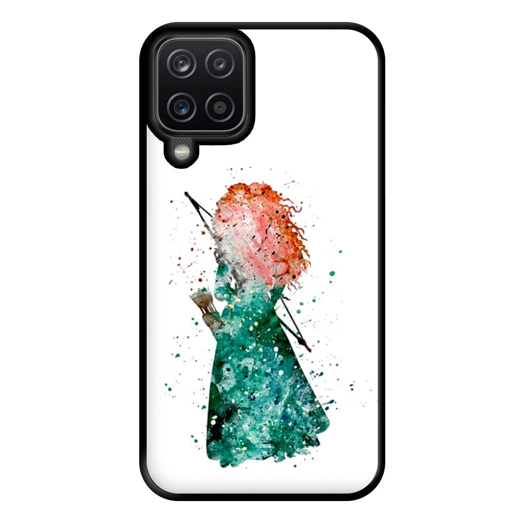 Watercolour Princess Merida Brave Fairytale Phone Case for Galaxy A12