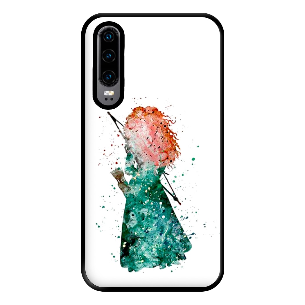 Watercolour Princess Merida Brave Fairytale Phone Case for Huawei P30