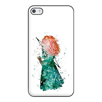 Watercolour Princess Merida Brave Fairytale Phone Case for iPhone 5 / 5s / SE 2016