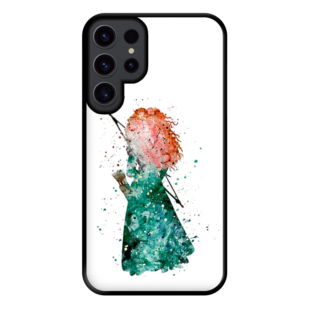 Watercolour Princess Merida Brave Fairytale Phone Case for Galaxy S23 Ultra