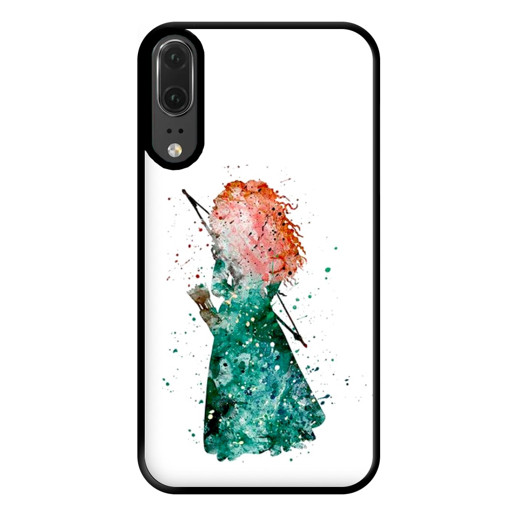 Watercolour Princess Merida Brave Fairytale Phone Case for Huawei P20