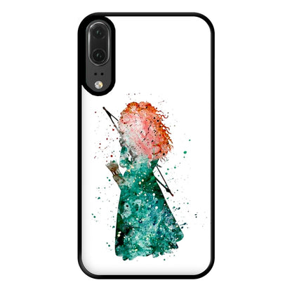 Watercolour Princess Merida Brave Fairytale Phone Case for Huawei P20