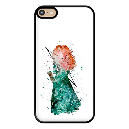 Watercolour Princess Merida Brave Fairytale Phone Case for iPhone 6 Plus / 7 Plus / 8 Plus