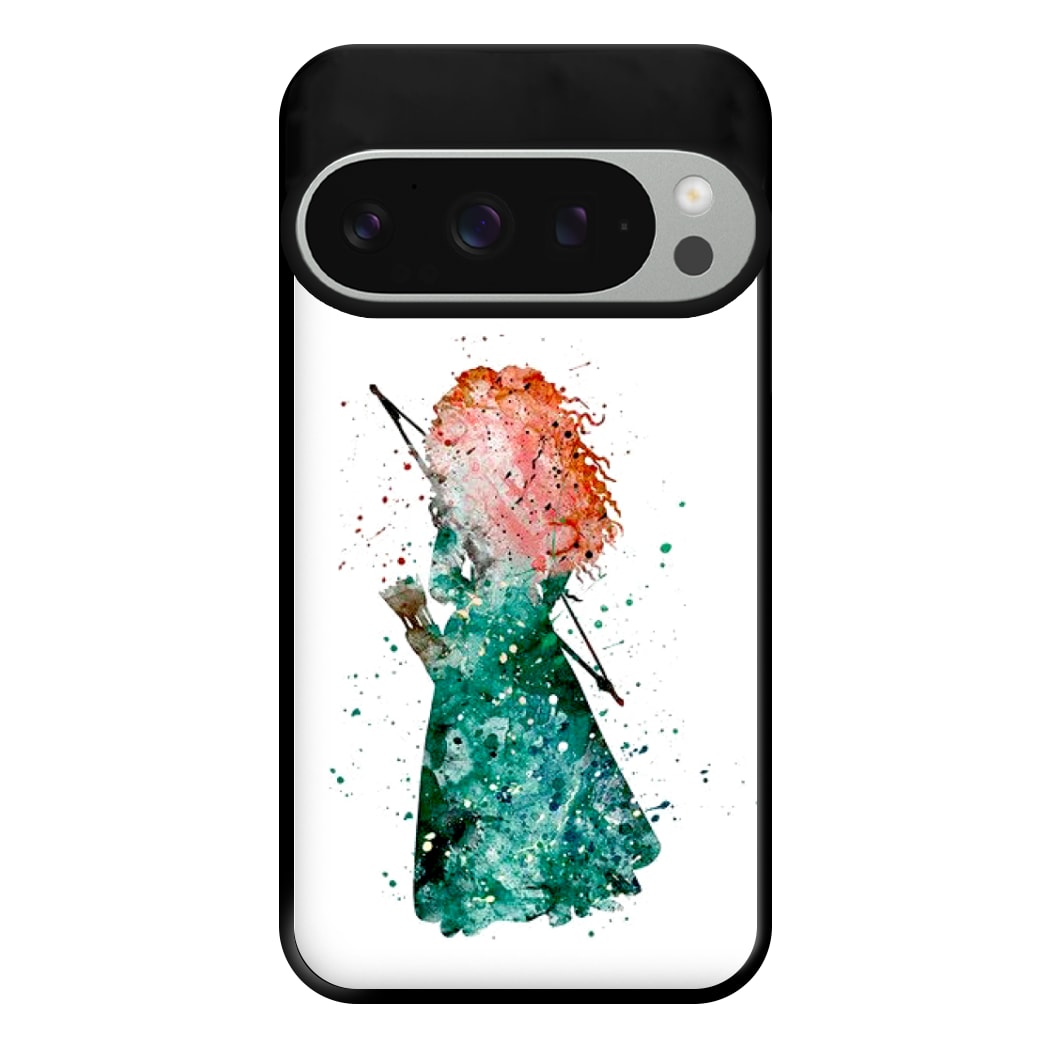 Watercolour Princess Merida Brave Fairytale Phone Case for Google Pixel 9 Pro XL