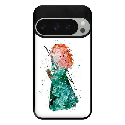 Watercolour Princess Merida Brave Fairytale Phone Case for Google Pixel 9 Pro XL