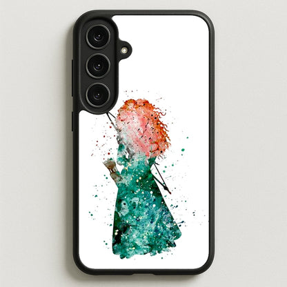 Watercolour Princess Merida Brave Fairytale Phone Case for Galaxy S25FE