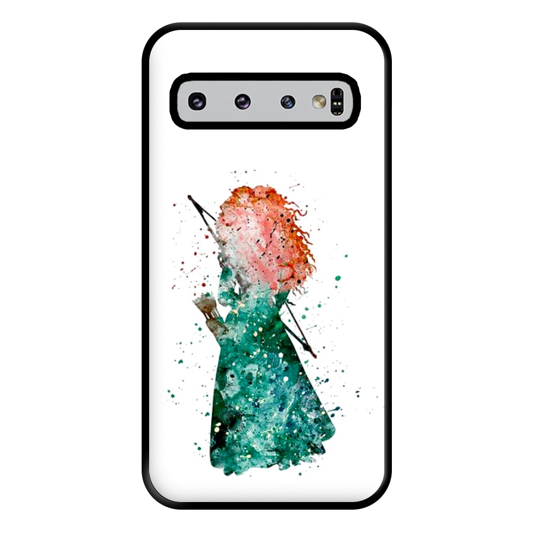 Watercolour Princess Merida Brave Fairytale Phone Case for Galaxy S10 Plus