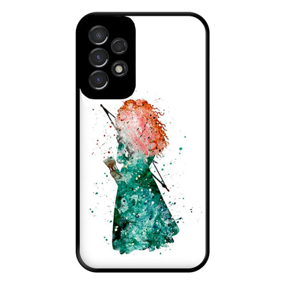 Watercolour Princess Merida Brave Fairytale Phone Case for Galaxy A53