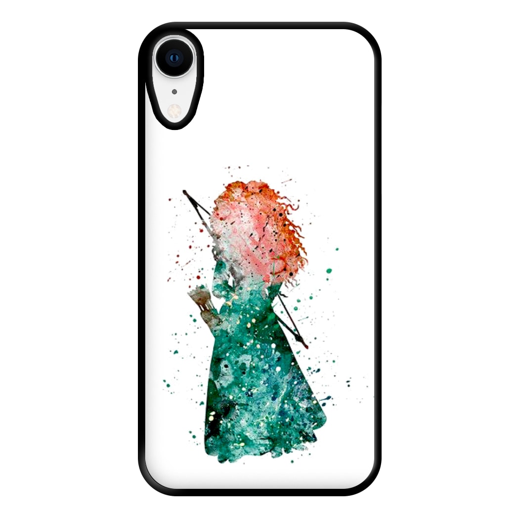 Watercolour Princess Merida Brave Fairytale Phone Case for iPhone XR