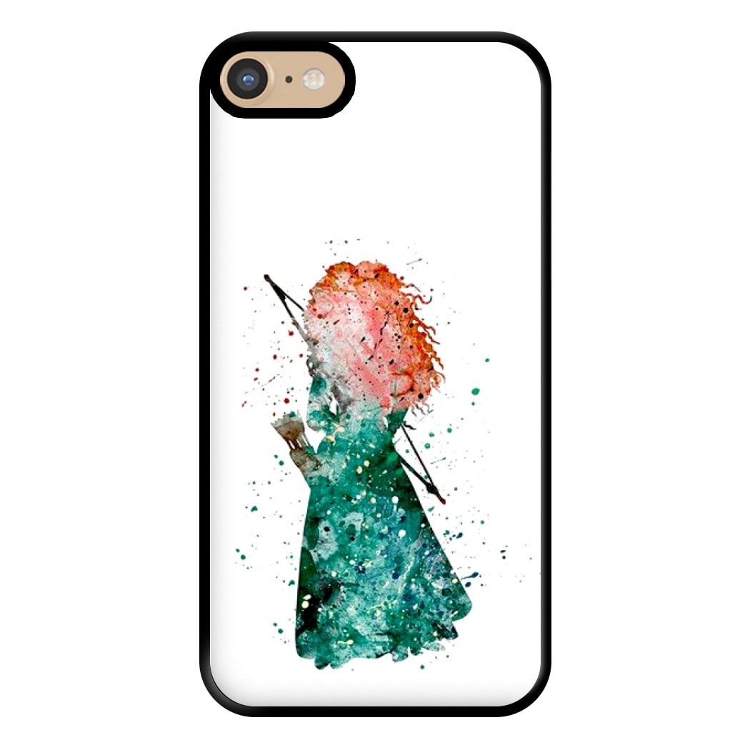 Watercolour Princess Merida Brave Fairytale Phone Case for iPhone 6 / 7 / 8 / SE