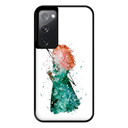 Watercolour Princess Merida Brave Fairytale Phone Case for Galaxy S20FE