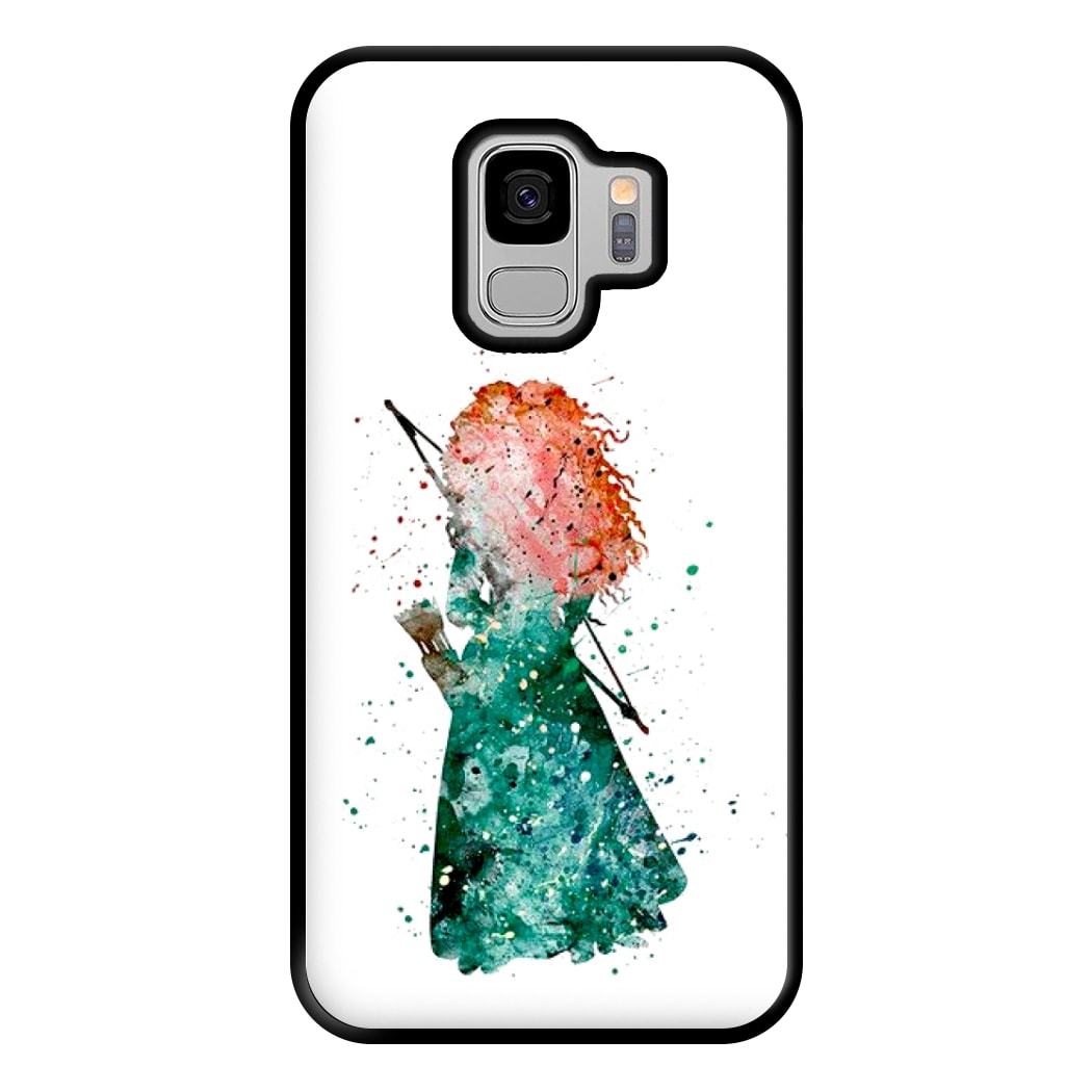 Watercolour Princess Merida Brave Fairytale Phone Case for Galaxy S9 Plus