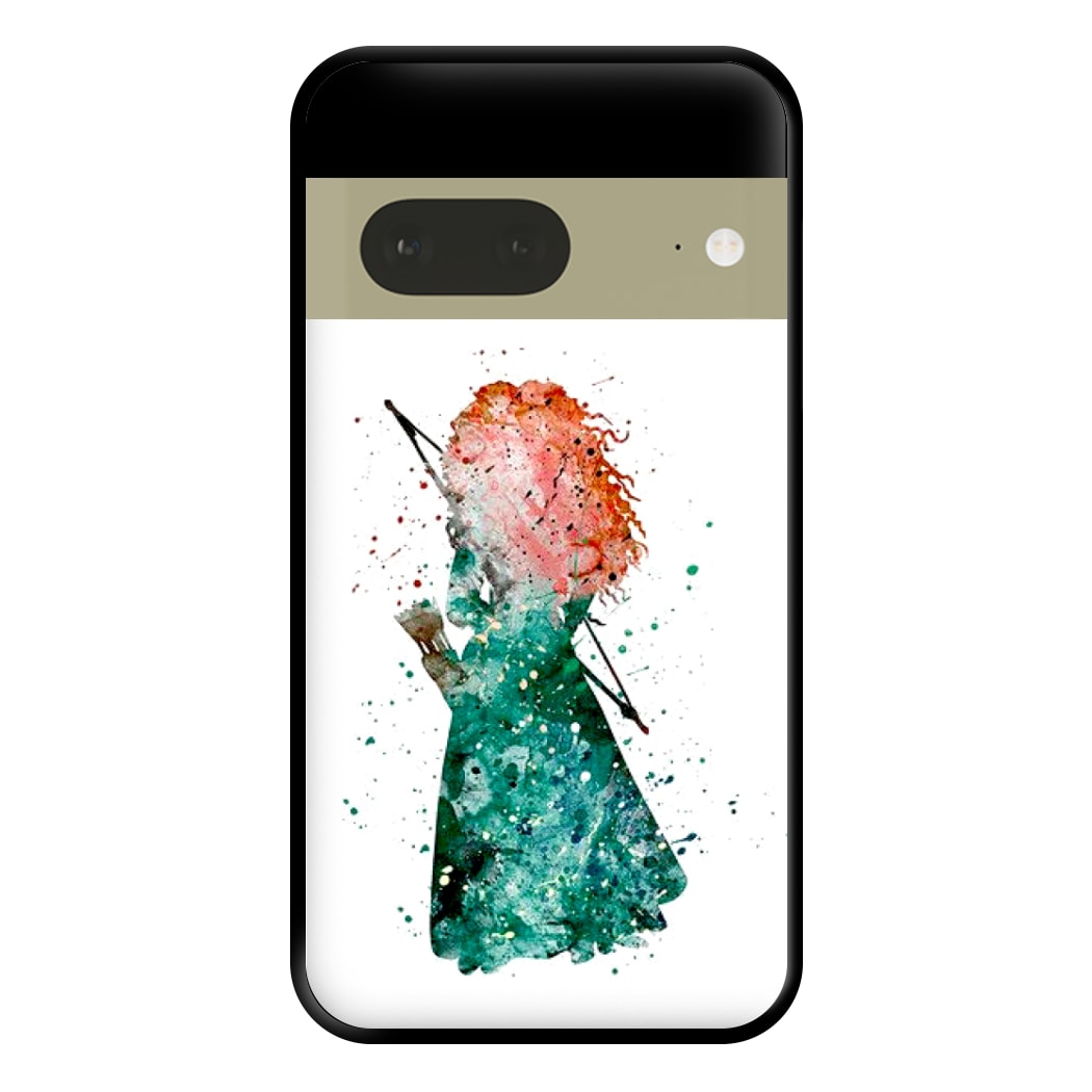 Watercolour Princess Merida Brave Fairytale Phone Case for Google Pixel 7a