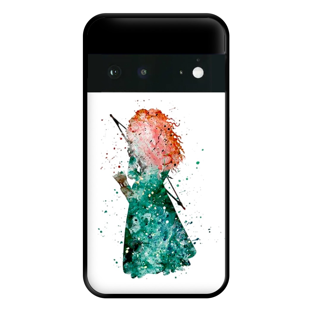 Watercolour Princess Merida Brave Fairytale Phone Case for Google Pixel 6a