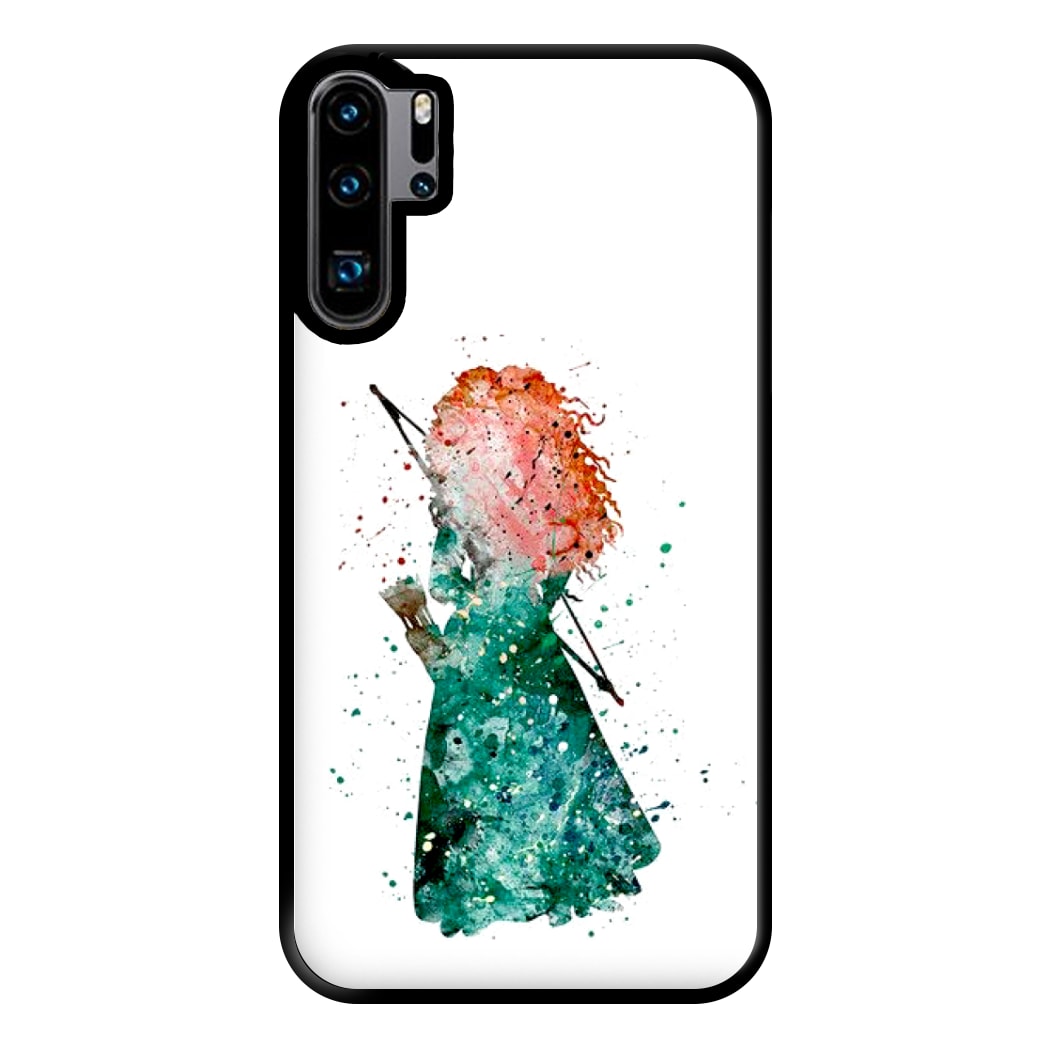 Watercolour Princess Merida Brave Fairytale Phone Case for Huawei P30 Pro