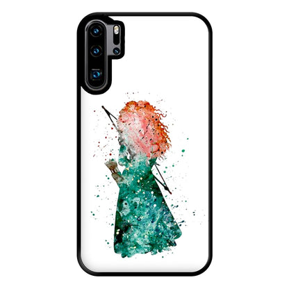 Watercolour Princess Merida Brave Fairytale Phone Case for Huawei P30 Pro