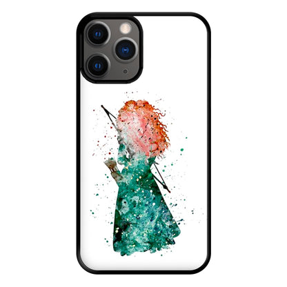 Watercolour Princess Merida Brave Fairytale Phone Case for iPhone 12 Pro Max