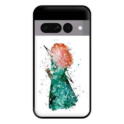 Watercolour Princess Merida Brave Fairytale Phone Case for Google Pixel 7 Pro