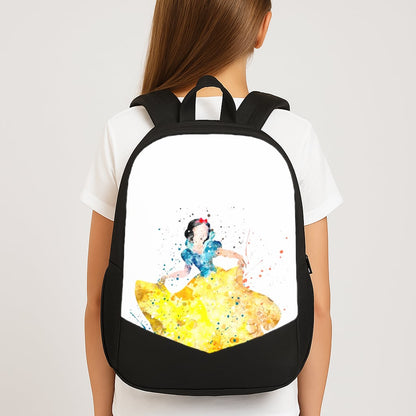 Watercolour Snow White Fairytale Large School Bag