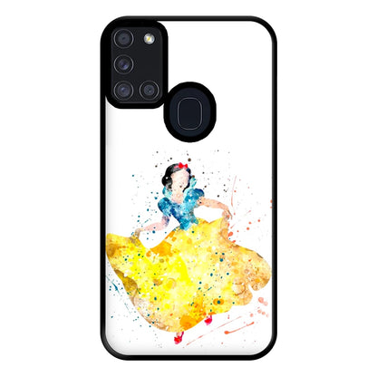 Watercolour Snow White Fairytale Phone Case for Galaxy A21s