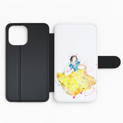 Watercolour Snow White Fairytale Flip Phone Case
