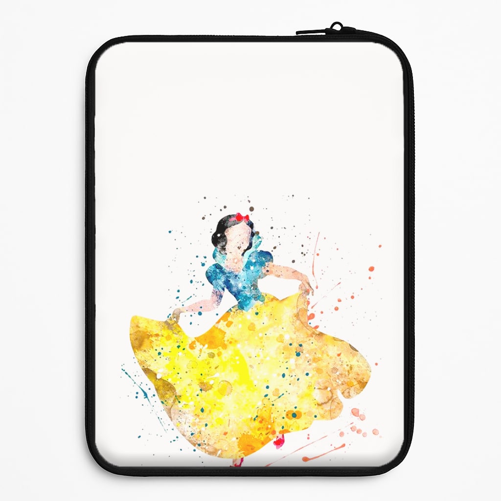 Watercolour Snow White Fairytale Laptop Sleeve