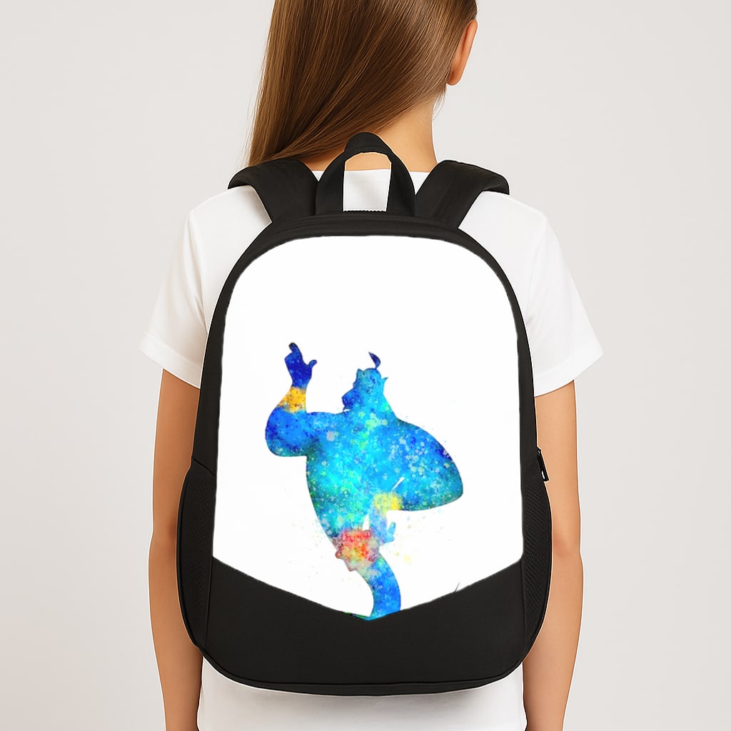 Watercolour Aladdin Fairytale Large School Bag