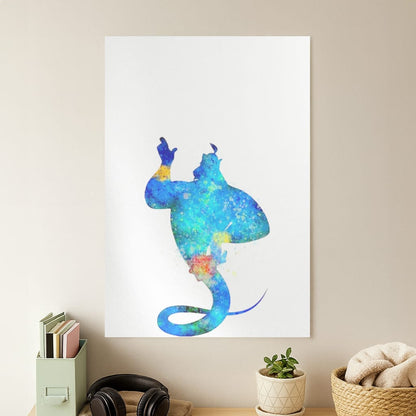 Watercolour Aladdin Fairytale Poster