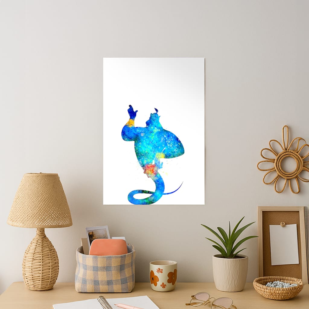 Watercolour Aladdin Fairytale Art Print
