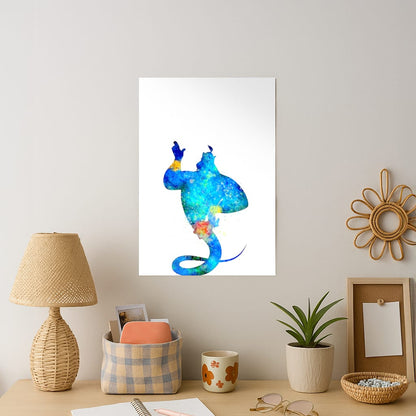 Watercolour Aladdin Fairytale Art Print