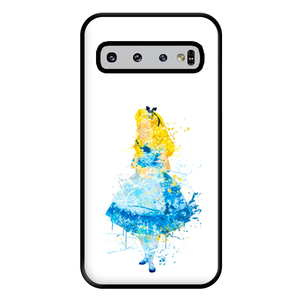 Watercolour Alice in Wonderland Fairytale Phone Case for Galaxy S10 Plus