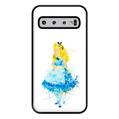 Watercolour Alice in Wonderland Fairytale Phone Case for Galaxy S10 Plus