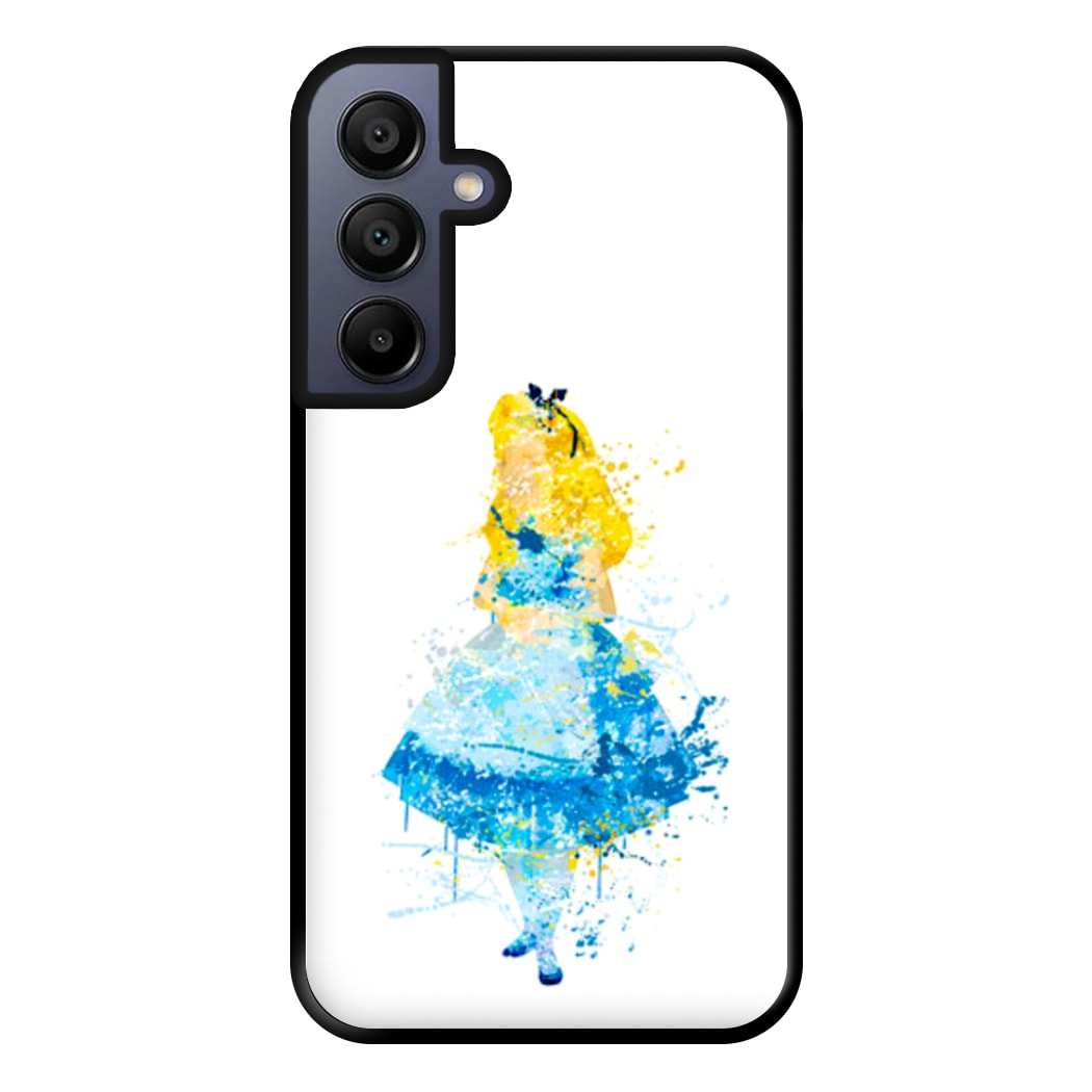 Watercolour Alice in Wonderland Fairytale Phone Case for Galaxy A15