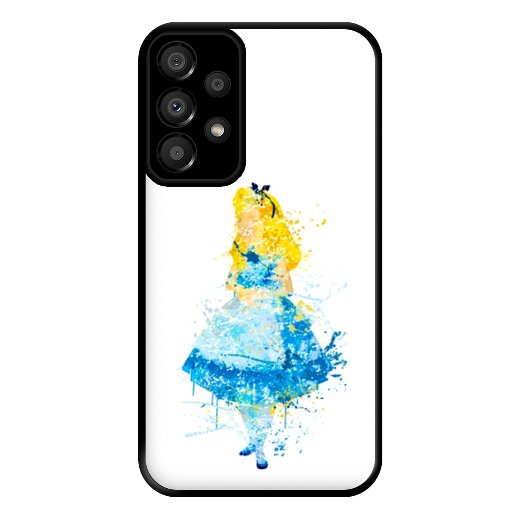 Watercolour Alice in Wonderland Fairytale Phone Case for Galaxy A33