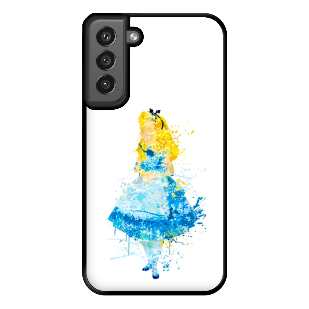 Watercolour Alice in Wonderland Fairytale Phone Case for Galaxy S21FE