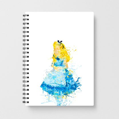 Watercolour Alice in Wonderland Disney Notebook - Fun Cases