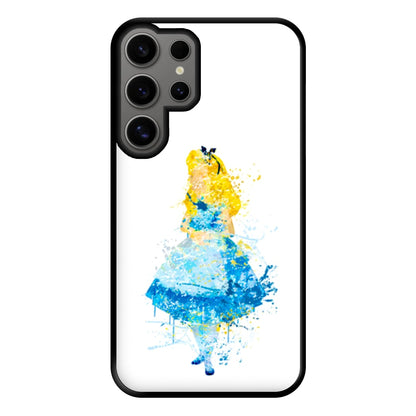 Watercolour Alice in Wonderland Fairytale Phone Case for Galaxy S24 Ultra