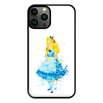 Watercolour Alice in Wonderland Fairytale Phone Case for iPhone 13 Pro Max